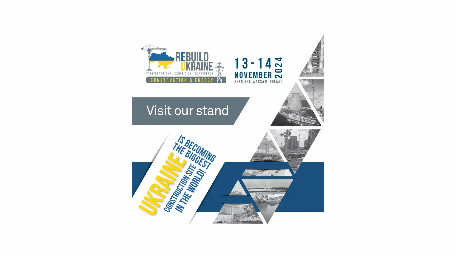 The Mecmetal Expo team will be attending ReBuild Ukraine 2024 on November 13-14 in Warsaw, Poland. Meet our team at events and expos